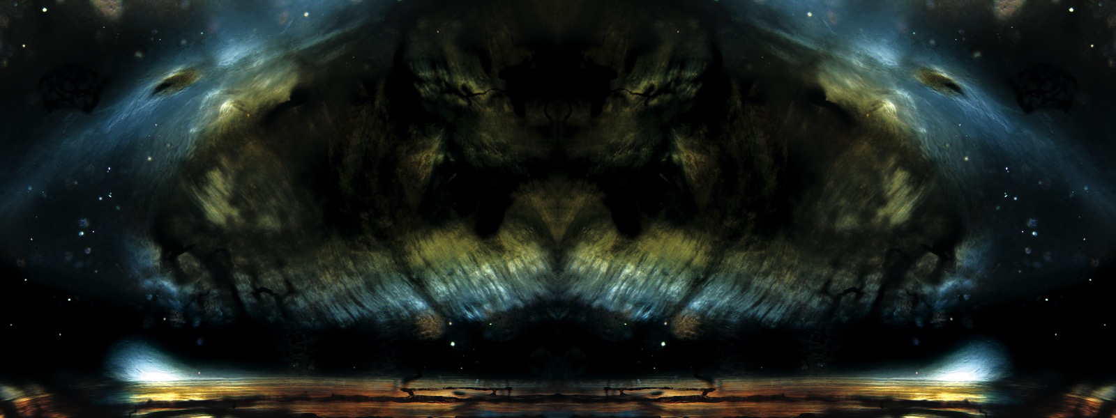 w-16-星空No.4,血管肌肉组织切片的局部镜像,X100倍,偏振光,2016.jpg